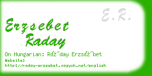 erzsebet raday business card